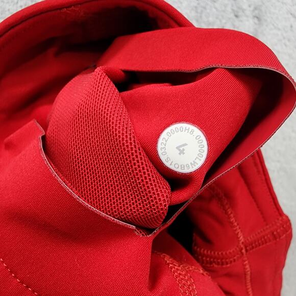 Lululemon Leggings Womens 4 Dark Red Base Pace High-Rise Crop 23" Workout Yoga - Picture 5 of 10